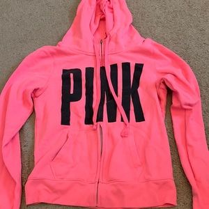 PINK Zip Up Hoodie !